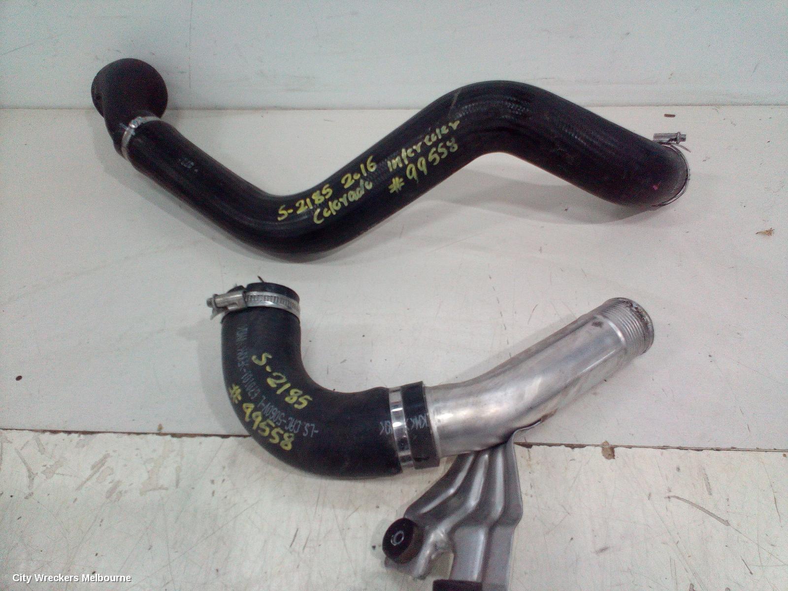 HOLDEN COLORADO, RG, 06/2012 - 12/2020, INTERCOOLER HOSE: 99558