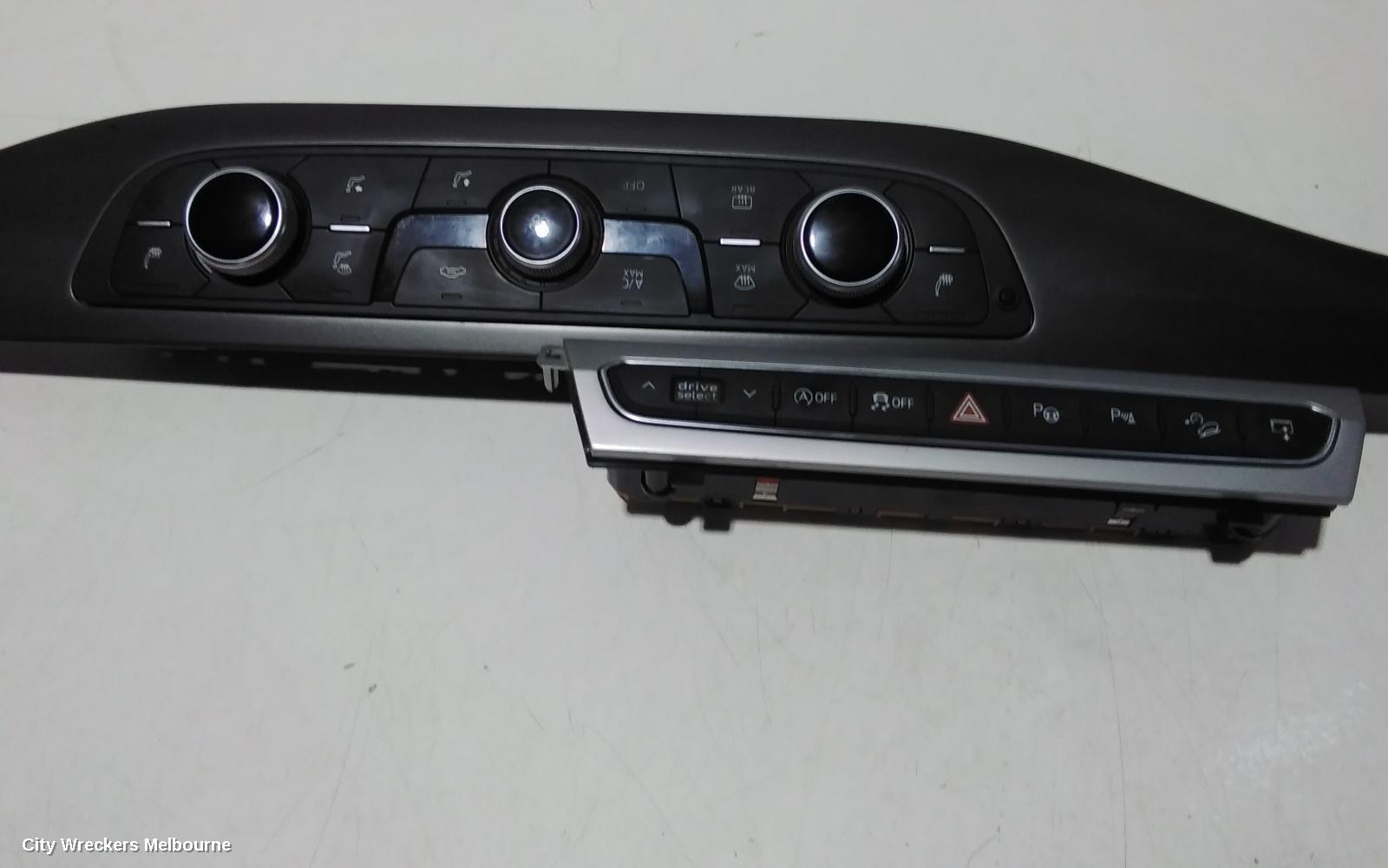 AUDI Q7 HEATER/AC CONTROLS, FRONT, CLIMATE CONTROL TYPE, 4M, 09/2015 - 03/2020