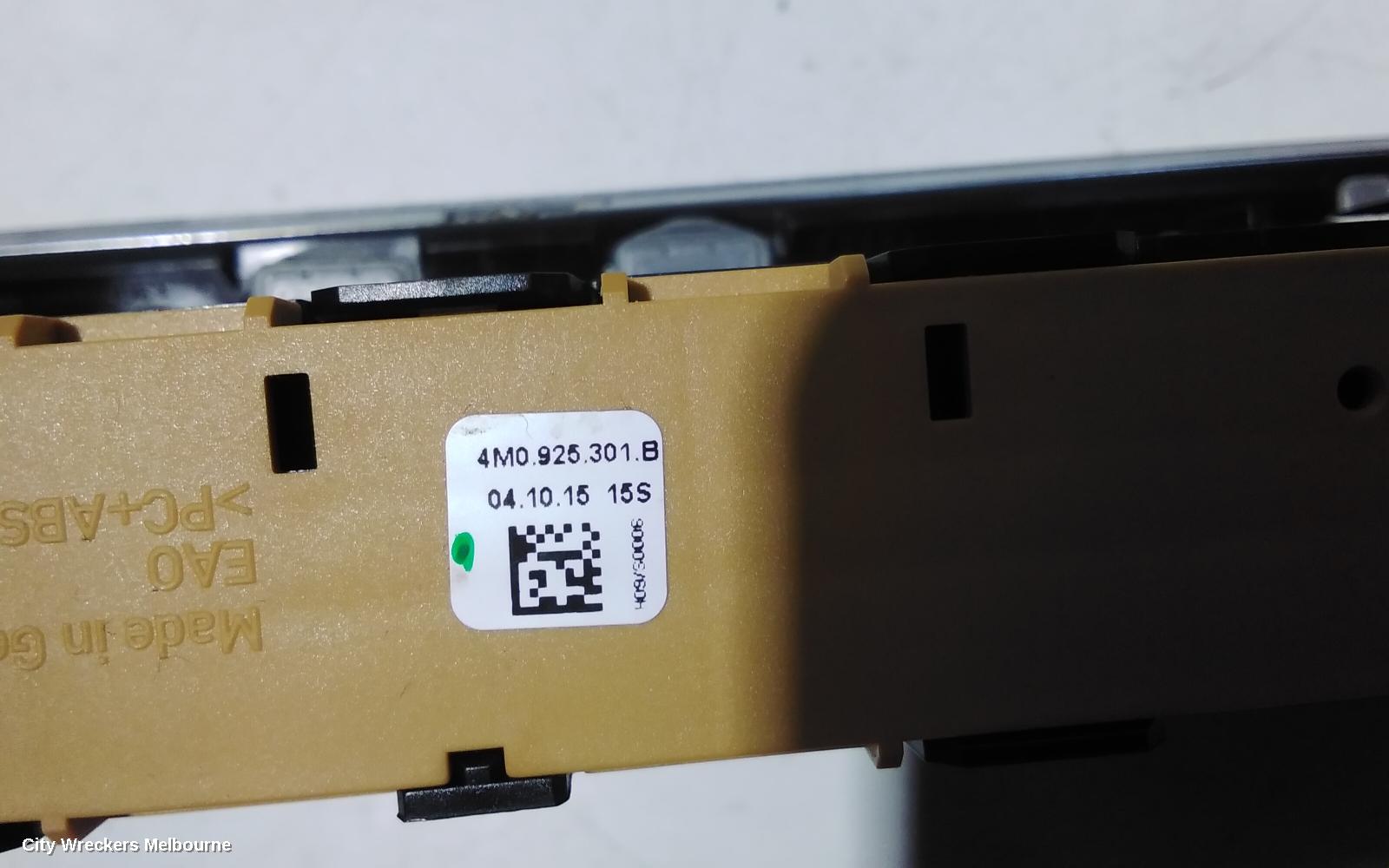 AUDI Q7 HEATER/AC CONTROLS, FRONT, CLIMATE CONTROL TYPE, 4M, 09/2015 - 03/2020
