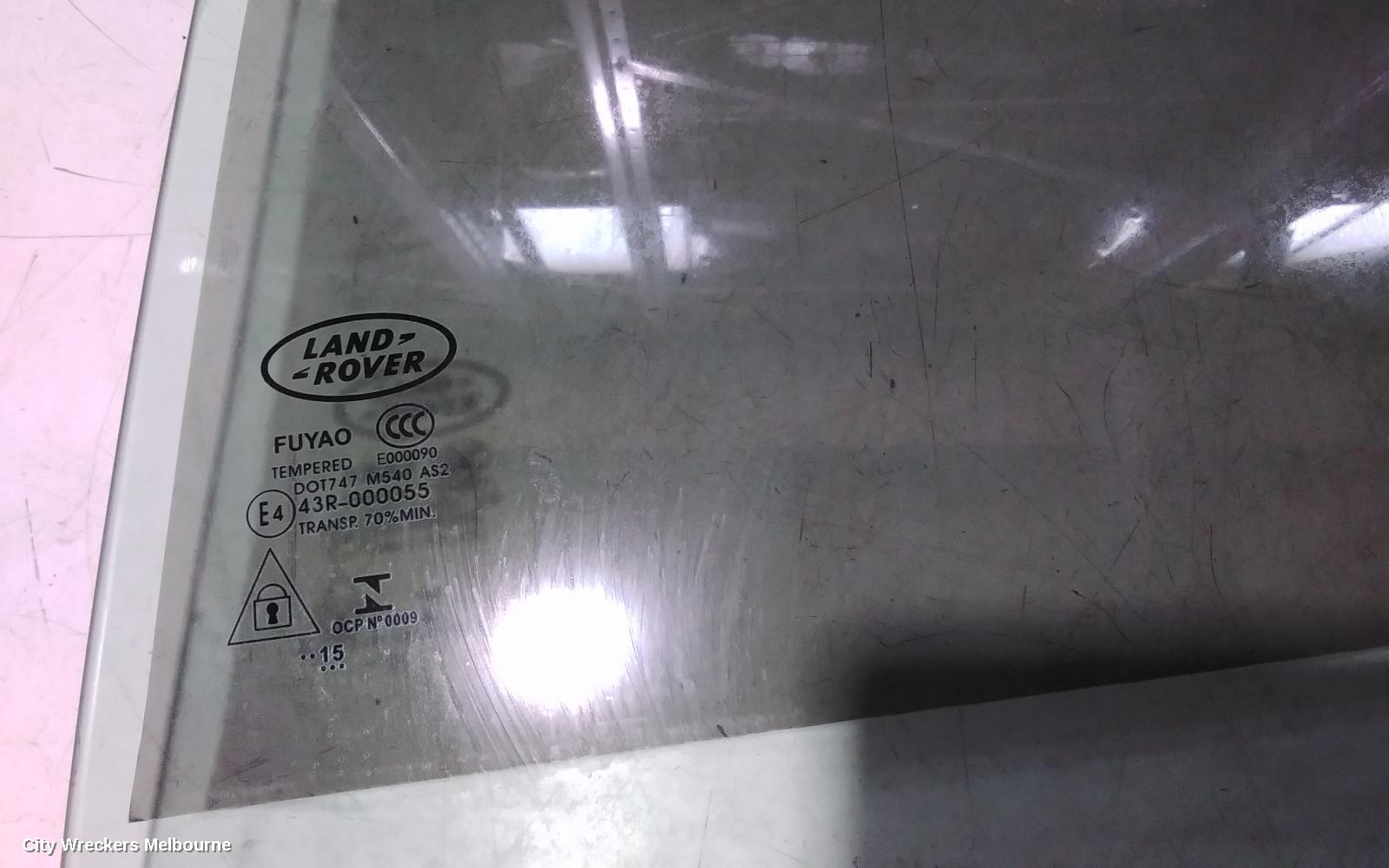 LAND ROVER DISCOVERY SPORT LEFT REAR DOOR WINDOW, L550, 01/2015 ONWARDS