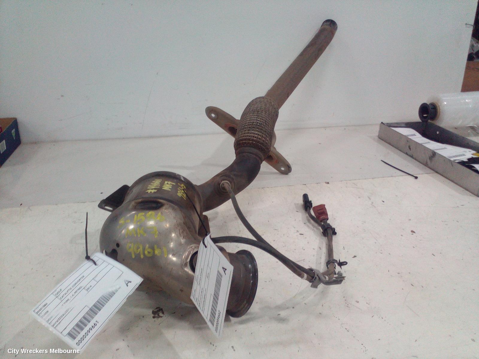 VOLKSWAGEN GOLF CATALYTIC CONVERTER, DOWNPIPE-CAT TYPE, 1.4, PETROL, CPTA/CXSA/CHPA/CMBA/CZCA/CZDA CODE, GEN 7, 01/2013 - 08/2020