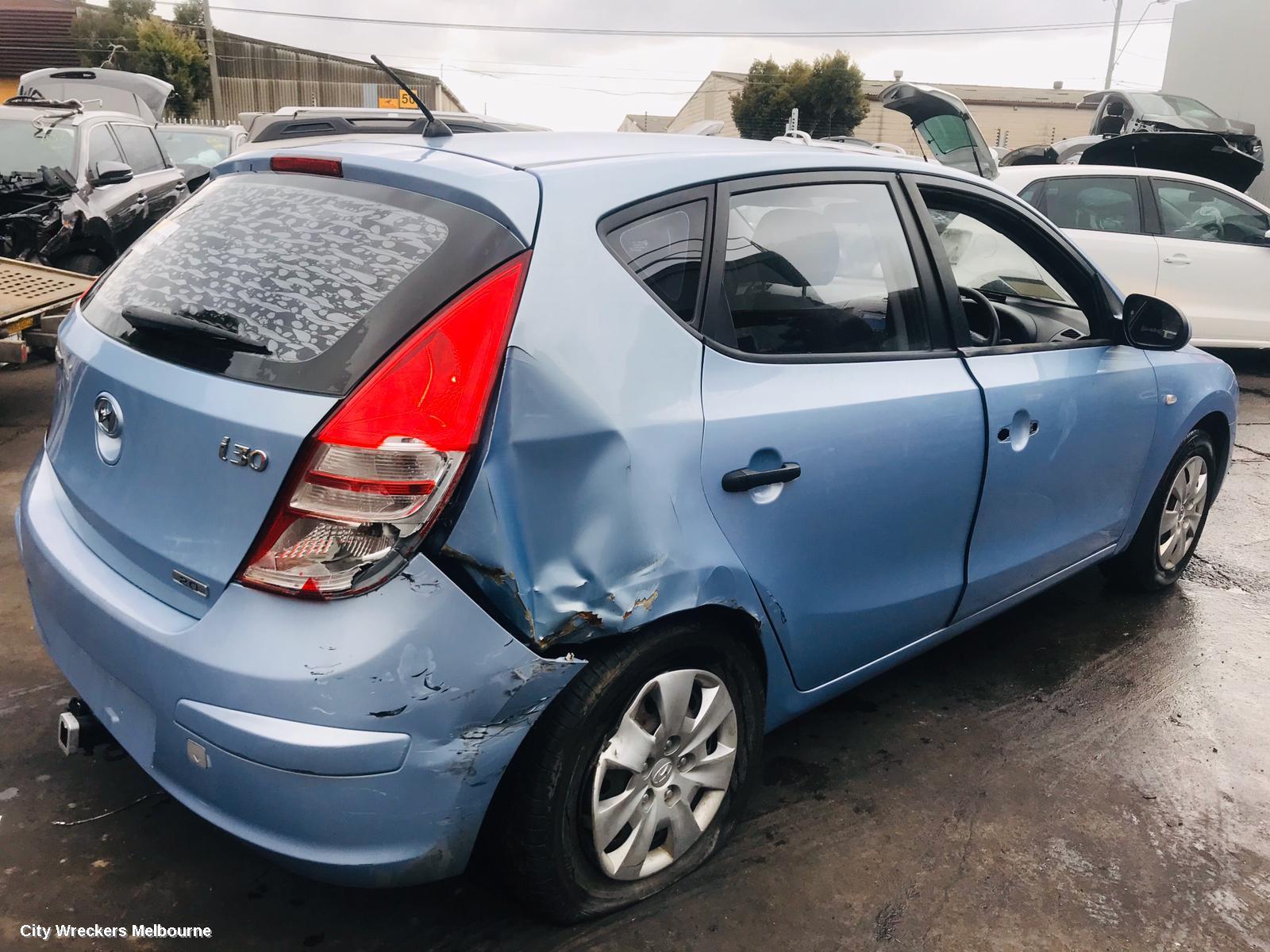 HYUNDAI I30 LEFT TAILLIGHT, FD, HATCH, 09/2007 - 04/2012