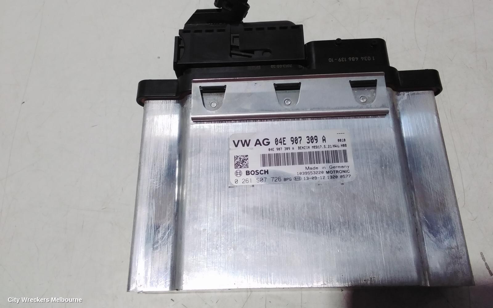 VOLKSWAGEN GOLF ECU, ENGINE ECU, 1.4, PETROL, AUTO, P/N 04E907309A, ECU ONLY, GEN 7, 11/2012 - 08/2020