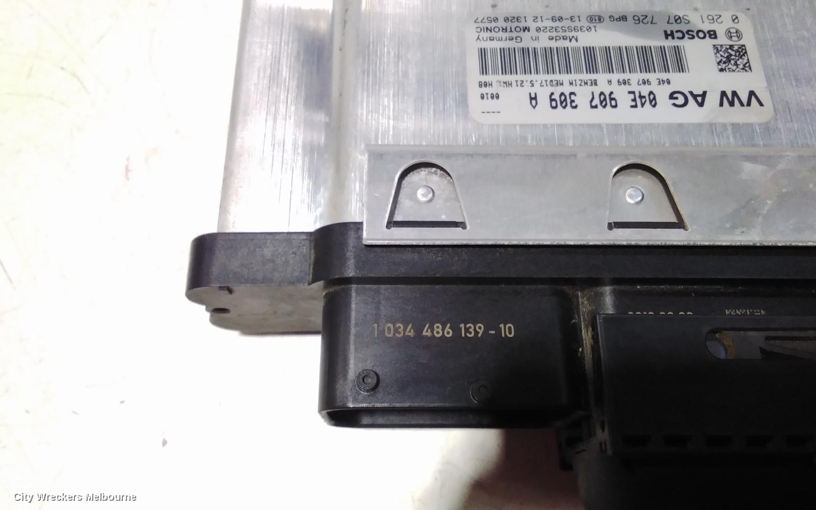 VOLKSWAGEN GOLF ECU, ENGINE ECU, 1.4, PETROL, AUTO, P/N 04E907309A, ECU ONLY, GEN 7, 11/2012 - 08/2020