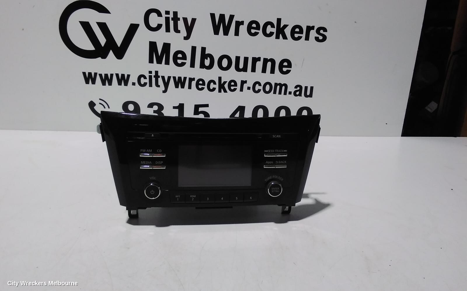 NISSAN XTRAIL RADIO/CD/DVD/SAT/TV, HEAD UNIT, 5.0 IN, NON TOUCH SCREEN, T32, 02/2014 - 11/2020