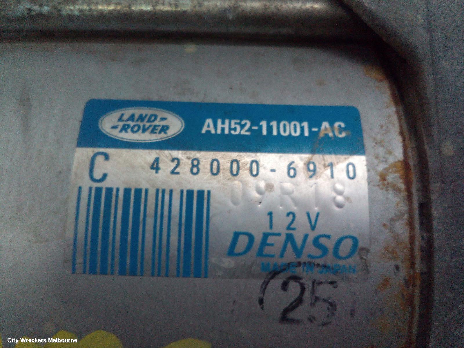 LAND ROVER RANGEROVER EVOQUE STARTER, DIESEL, 2.2, TURBO, MANUAL T/M, 6 SPEED, L538, 11/2011 - 08/2015