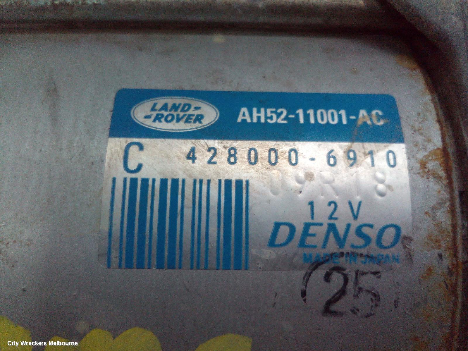 LAND ROVER RANGEROVER EVOQUE STARTER, DIESEL, 2.2, TURBO, MANUAL T/M, 6 SPEED, L538, 11/2011 - 08/2015