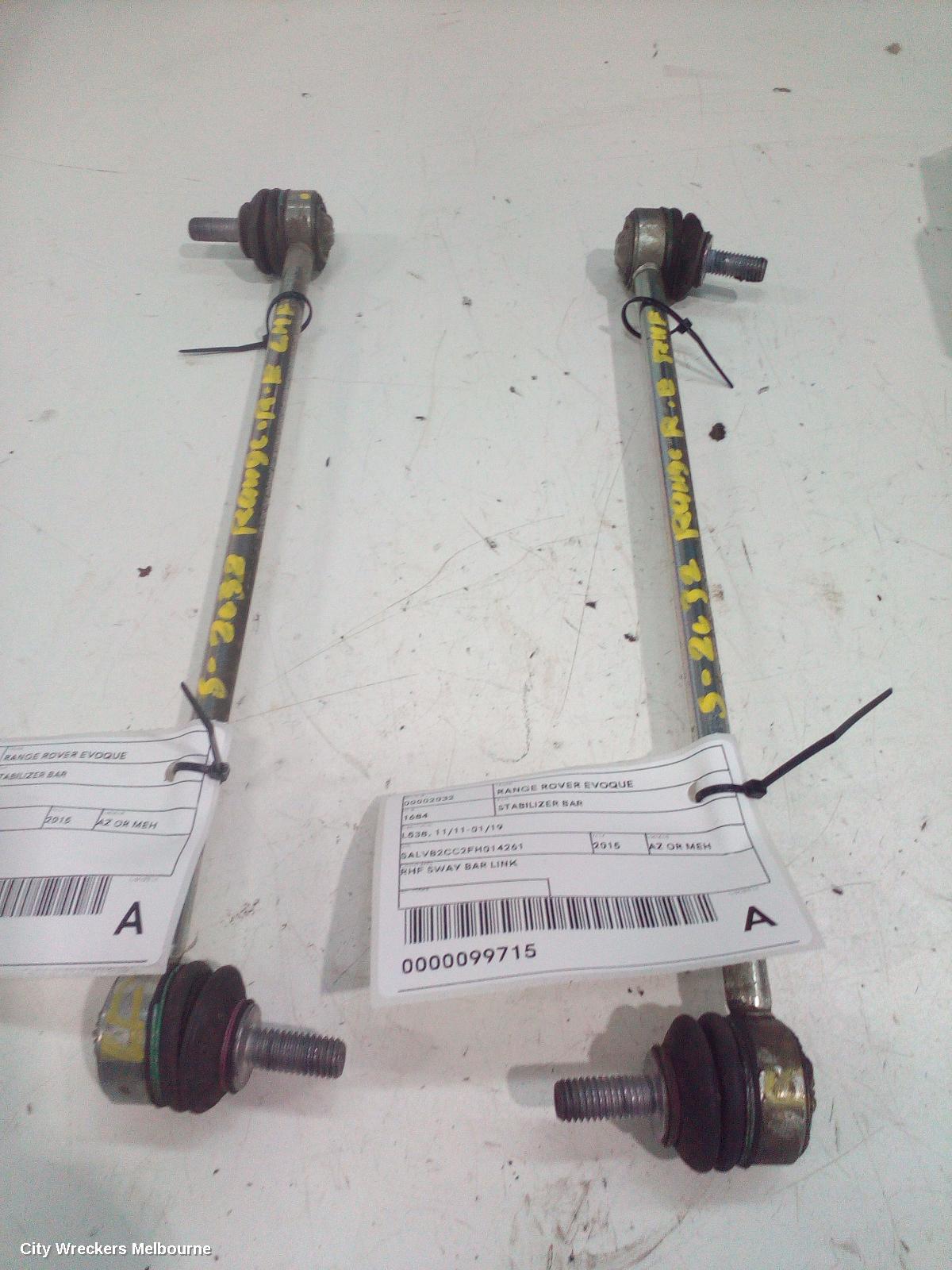 LAND ROVER RANGEROVER EVOQUE STABILISER BAR, L538, 11/2011 - 01/2019