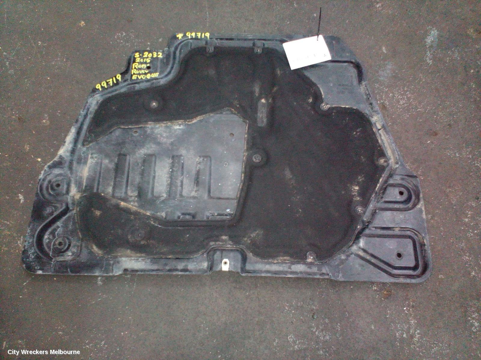 LAND ROVER RANGEROVER EVOQUE LOWER ENGINE SPLASH TRAY, L538, MAIN ENGINE SPLASH TRAY, 11/2011 - 01/2019