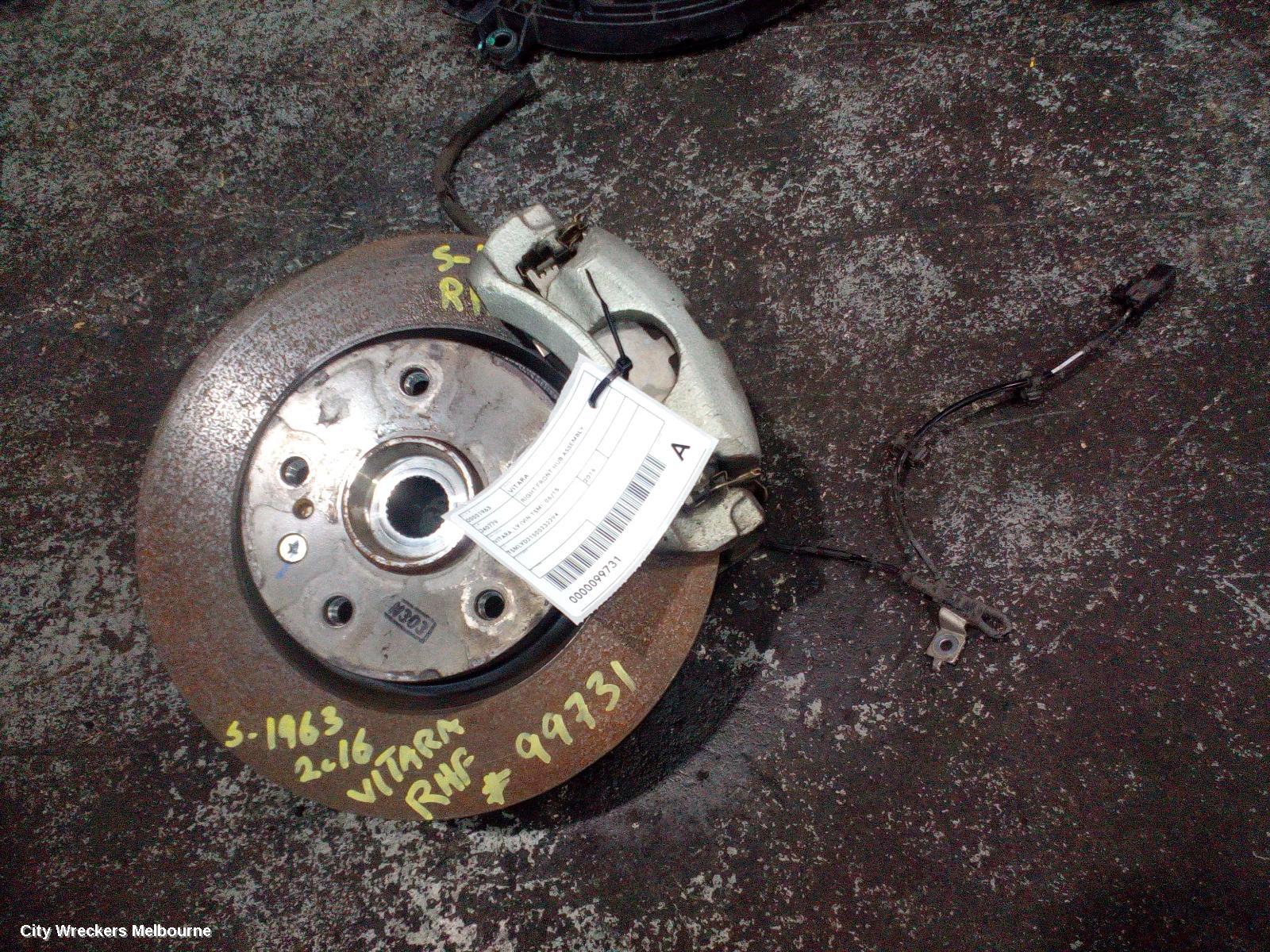 SUZUKI VITARA RIGHT FRONT HUB ASSEMBLY, VITARA, LY (VIN TSM), 06/2015 ONWARDS