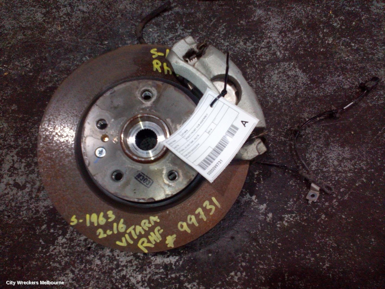 SUZUKI VITARA RIGHT FRONT HUB ASSEMBLY, VITARA, LY (VIN TSM), 06/2015 ONWARDS