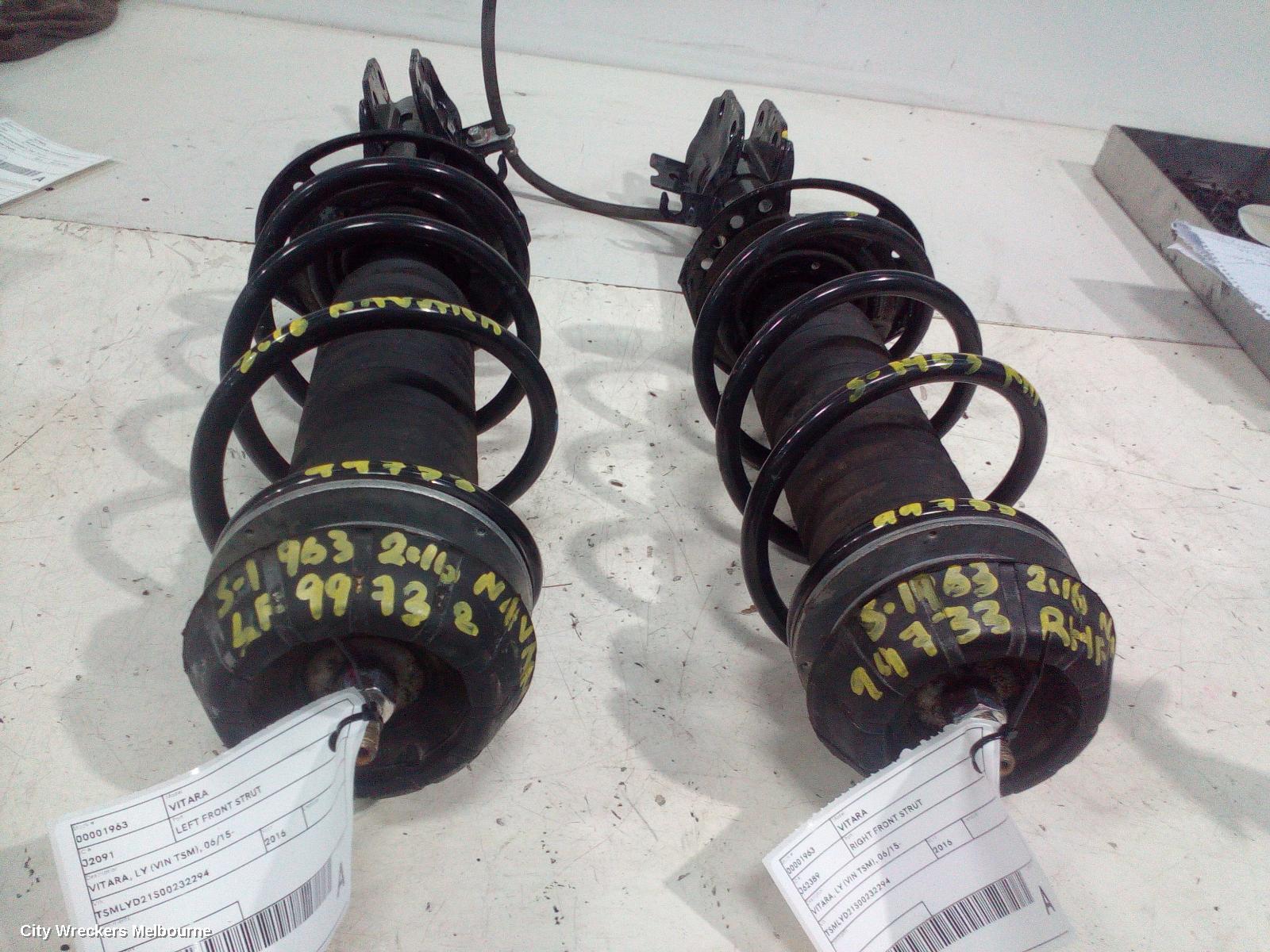 SUZUKI VITARA LEFT FRONT STRUT, VITARA, LY (VIN TSM), 06/2015 ONWARDS