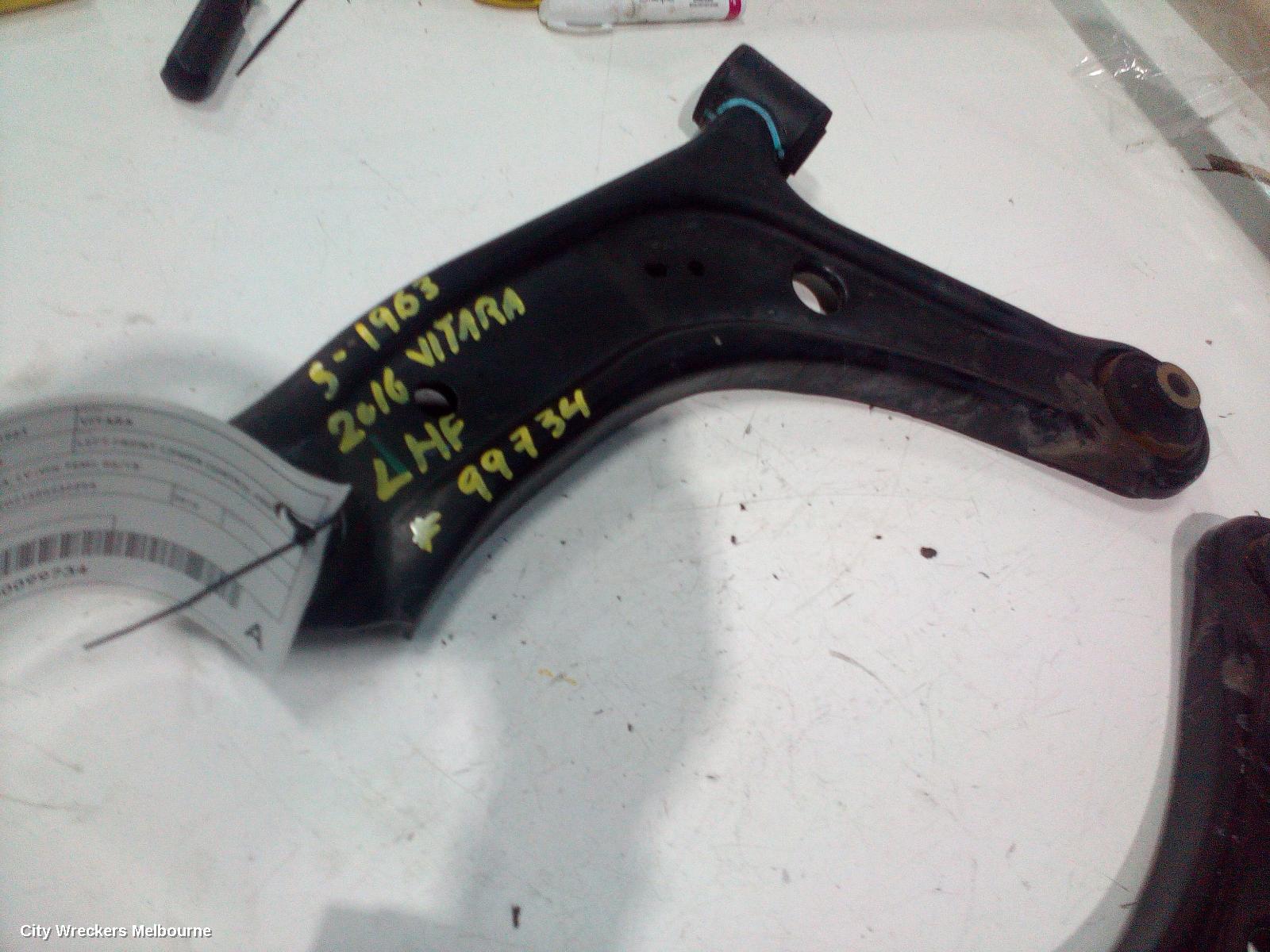 SUZUKI VITARA LEFT FRONT LOWER CONTROL ARM, VITARA, LY (VIN TSM), 06/2015 ONWARDS