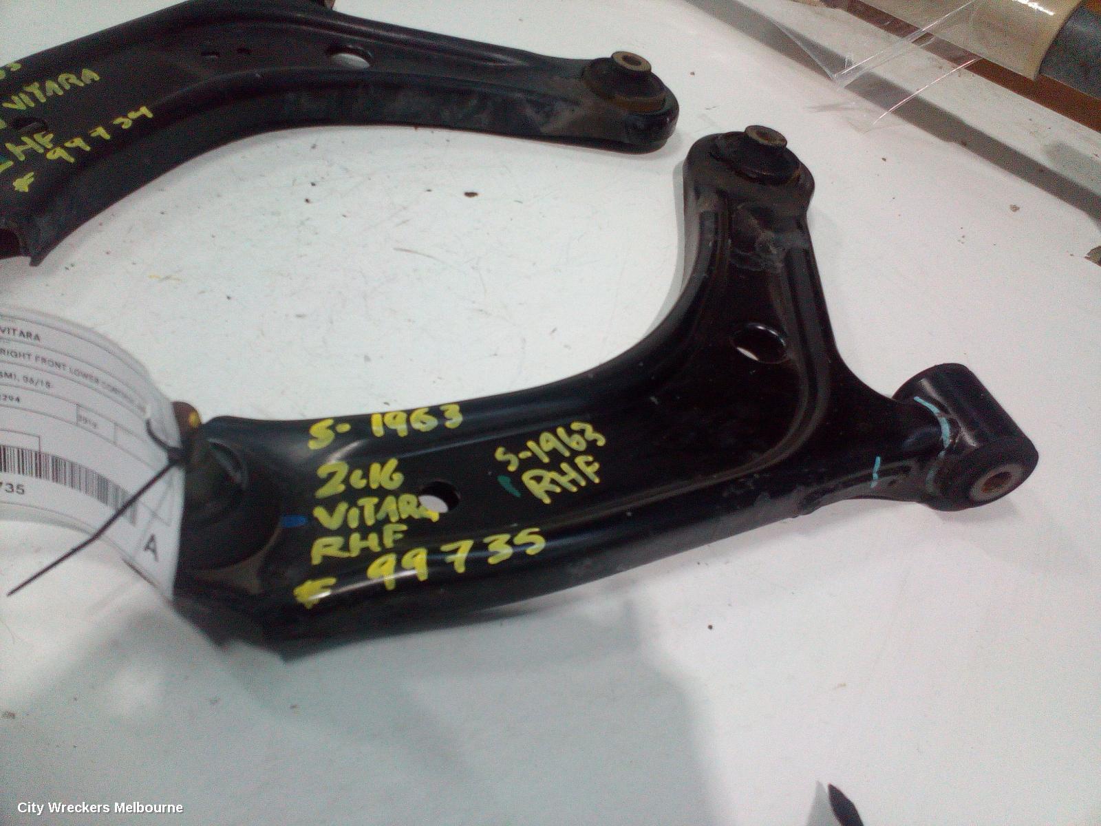 SUZUKI VITARA RIGHT FRONT LOWER CONTROL ARM, VITARA, LY (VIN TSM), 06/2015 ONWARDS