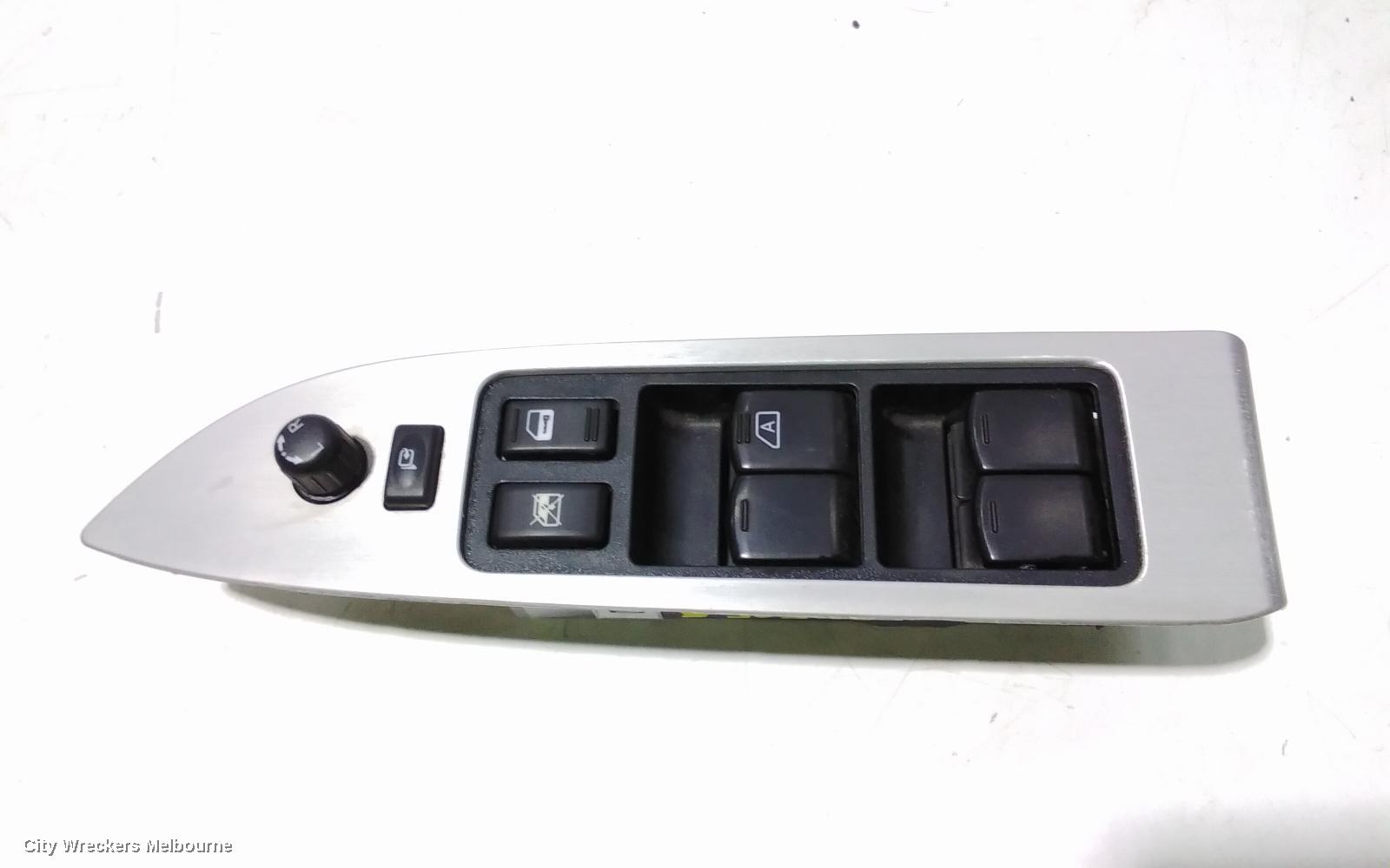 NISSAN MURANO PWR DR WIND SWITCH, RH FRONT (MASTER SWITCH), Z51, TI TYPE, 12/2008 - 12/2014