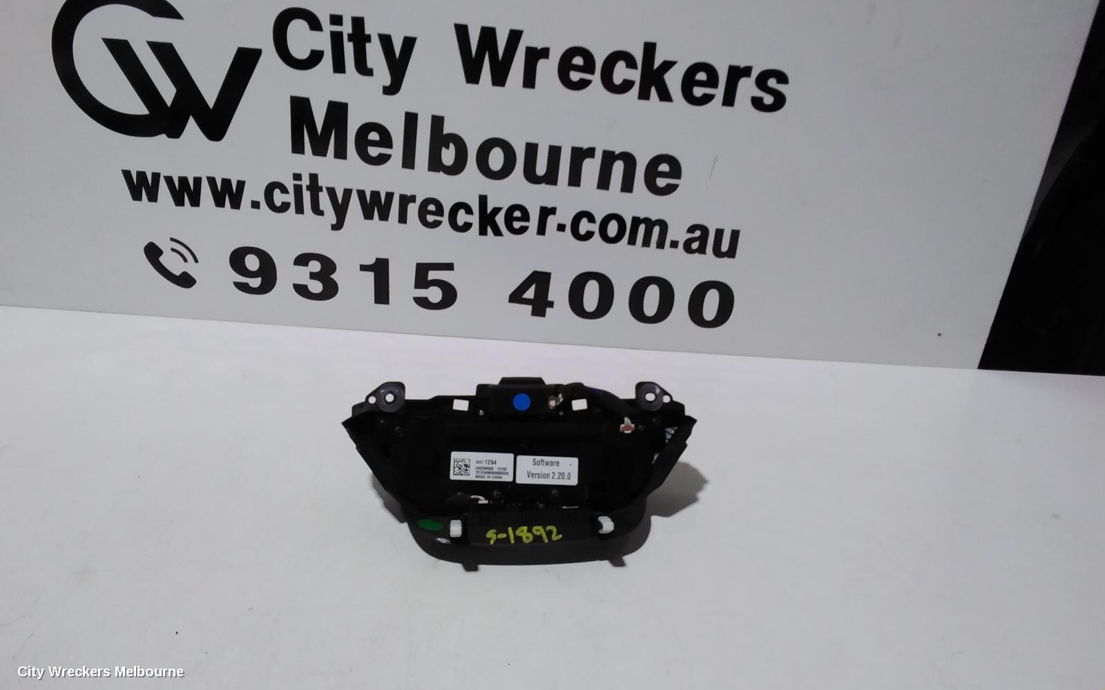 HOLDEN COMMODORE HEATER/AC CONTROLS, VF, 05/2013 - 12/2017