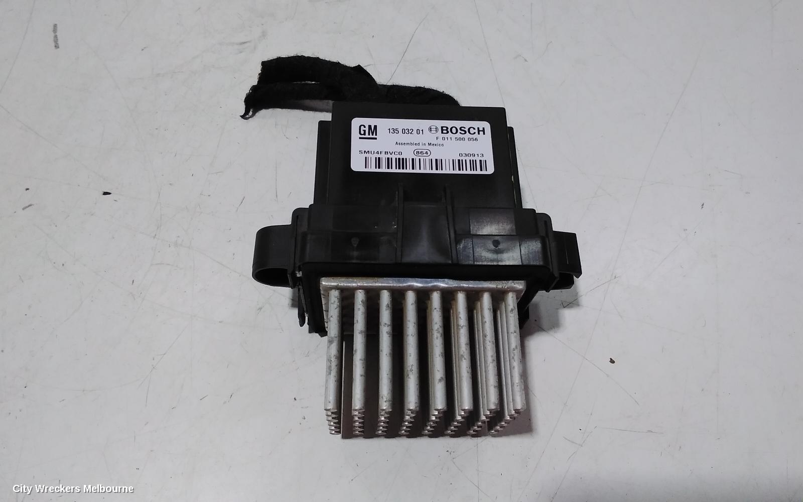 HOLDEN COMMODORE FAN SPEED RESISTOR, VF, STANDARD TYPE, 05/2013 - 12/2017