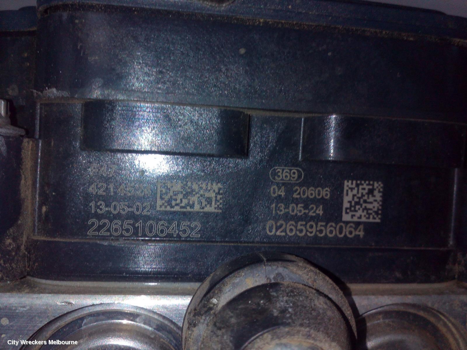 HOLDEN COMMODORE ABS PUMP/MODULATOR, VF, 05/2013 - 12/2017