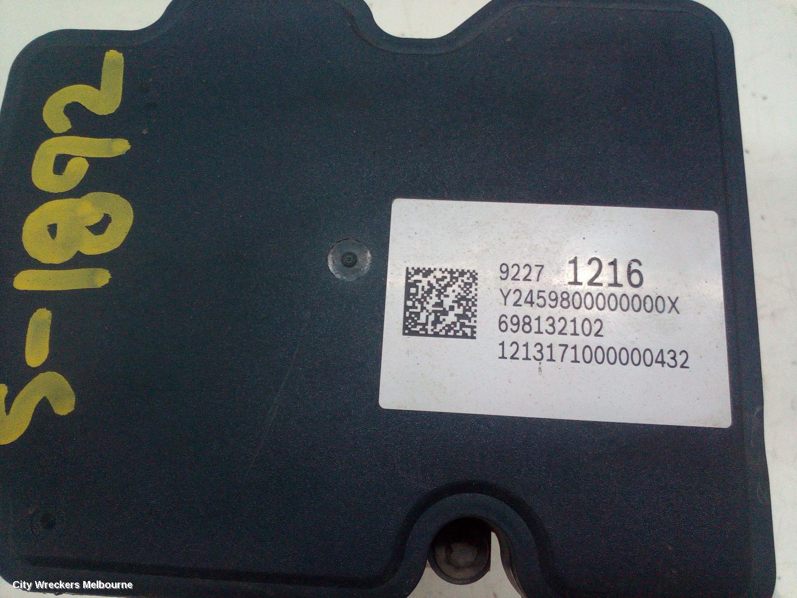 HOLDEN COMMODORE ABS PUMP/MODULATOR, VF, 05/2013 - 12/2017