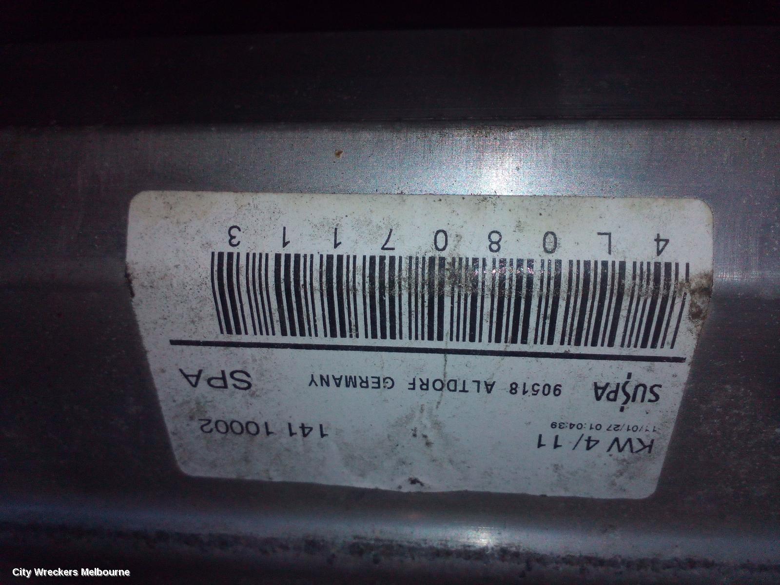 AUDI Q7 F/BAR REINFORC/BRACK, REINFORCEMENT, 4L, 09/2006 - 08/2015