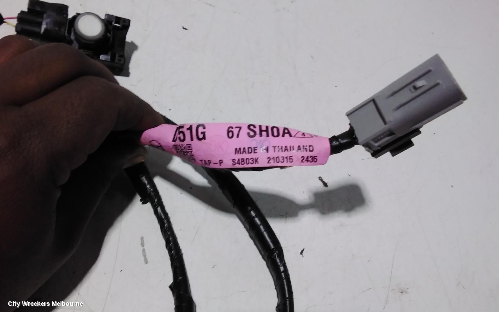 MAZDA CX9, TC, 07/2016 - 12/2024, REAR PARKING 3X SENSORS WITH WIRING LOOM: 99838