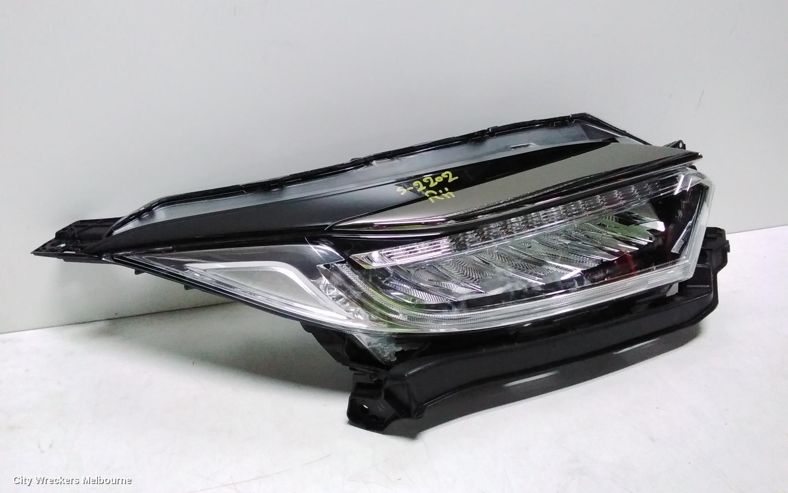 HONDA HRV RIGHT HEADLAMP, RU5, VTI-S/RS/VTI-LX, LED TYPE, 07/2018 - 10/2021
