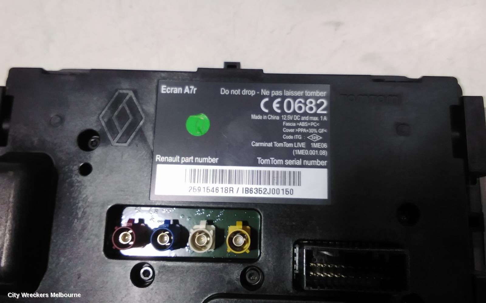 RENAULT KALEOS RADIO/CD/DVD/SAT/TV, SUBWOOFER, H45, 09/2008 - 04/2016