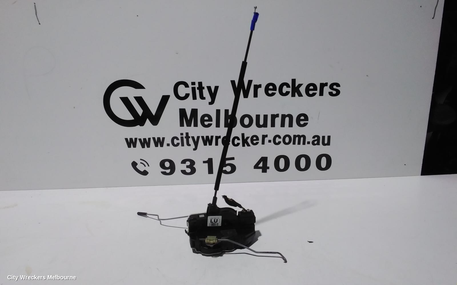 HOLDEN CRUZE DOOR/BOOT/GATE LOCK, LEFT FRONT DOOR LOCK, JG-JH, 03/2009 - 01/2017