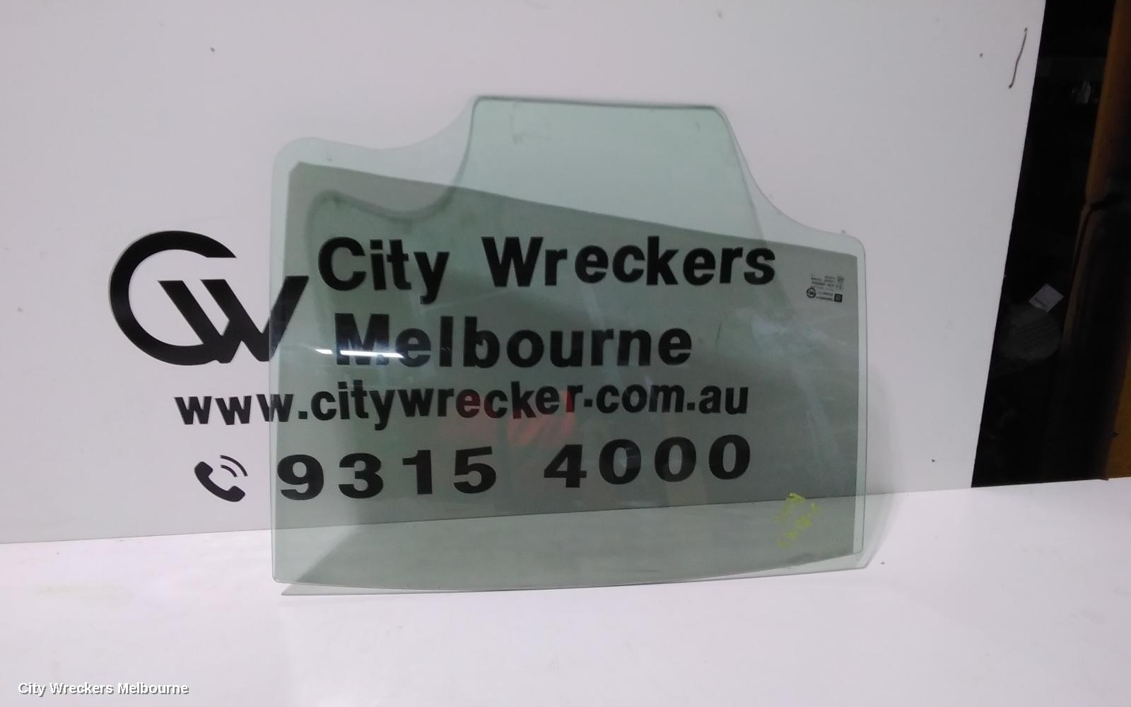 HOLDEN CRUZE RIGHT REAR DOOR WINDOW, JG-JH, SEDAN, 03/2009 - 01/2017