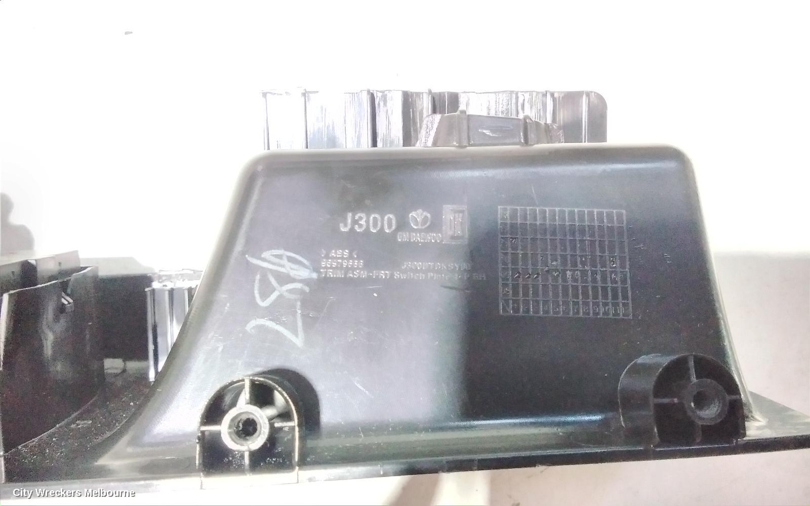 HOLDEN CRUZE PWR DR WIND SWITCH, RH FRONT (MASTER SWITCH), JH, 03/2011 - 01/2017