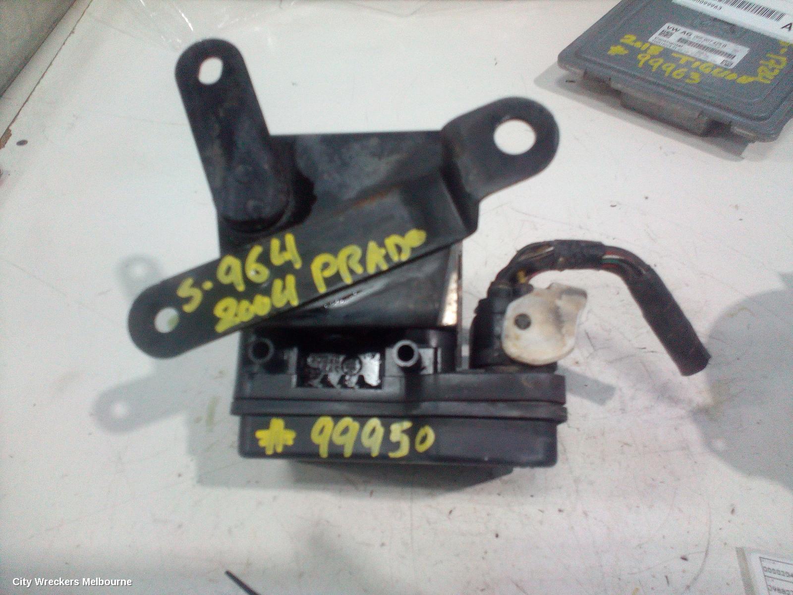 TOYOTA PRADO ABS PUMP/MODULATOR, 120 SERIES, ABS ONLY, P/N 44510-60060, 02/2003 - 10/2009