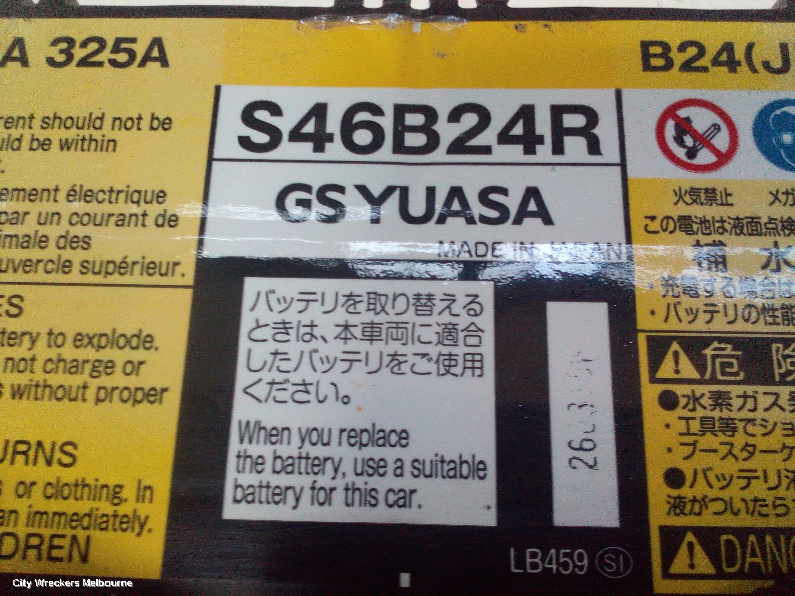 TOYOTA PRIUS BATTERY, 12 VOLT BATTERY (LOCATED IN RIGHT REAR QUARTER), ZVW40R, PRIUS V, 05/2012 - 03/2021