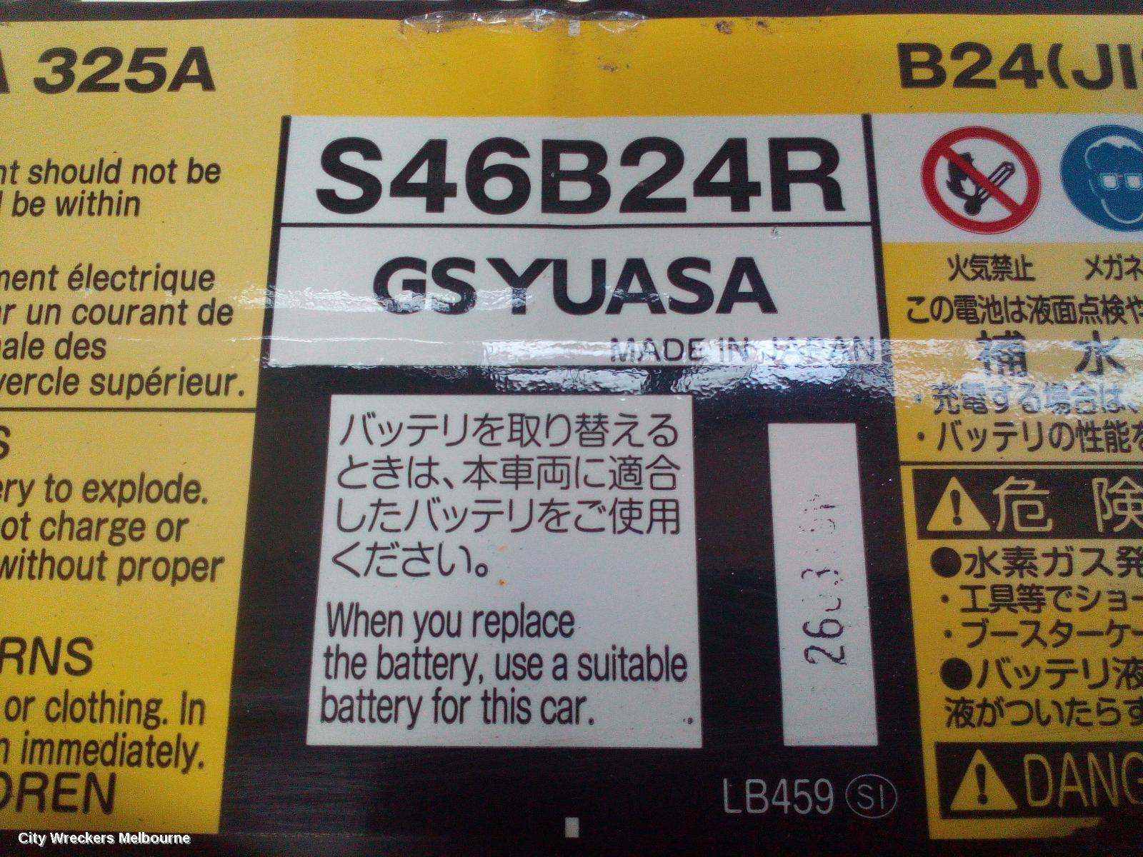 TOYOTA PRIUS BATTERY, 12 VOLT BATTERY (LOCATED IN RIGHT REAR QUARTER), ZVW40R, PRIUS V, 05/2012 - 03/2021