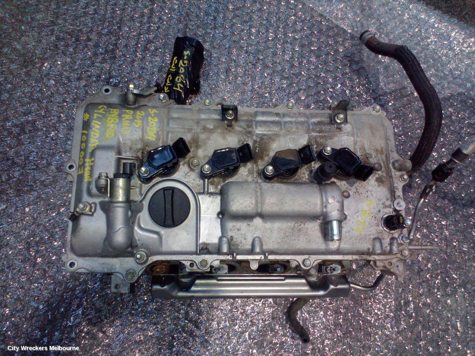 TOYOTA PRIUS CYLINDER HEAD, ZVW40R, PRIUS V, PETROL, 1.8, 2ZR-FXE, 05/2012 - 03/2021