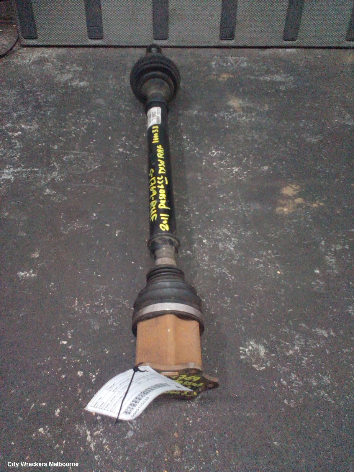 VOLKSWAGEN PASSAT RIGHT DRIVESHAFT, FRONT, DIESEL, 2.0, 125KW/130KW, 3C/MK6 B6-B7/3CC, 03/2006 - 12/2016