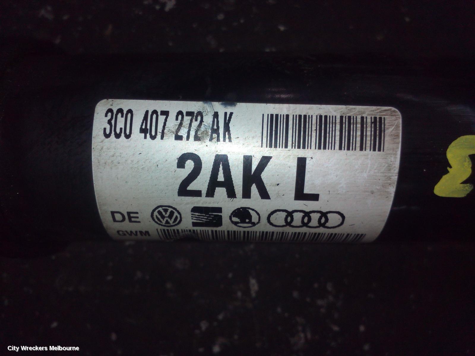 VOLKSWAGEN PASSAT RIGHT DRIVESHAFT, FRONT, DIESEL, 2.0, 125KW/130KW, 3C/MK6 B6-B7/3CC, 03/2006 - 12/2016