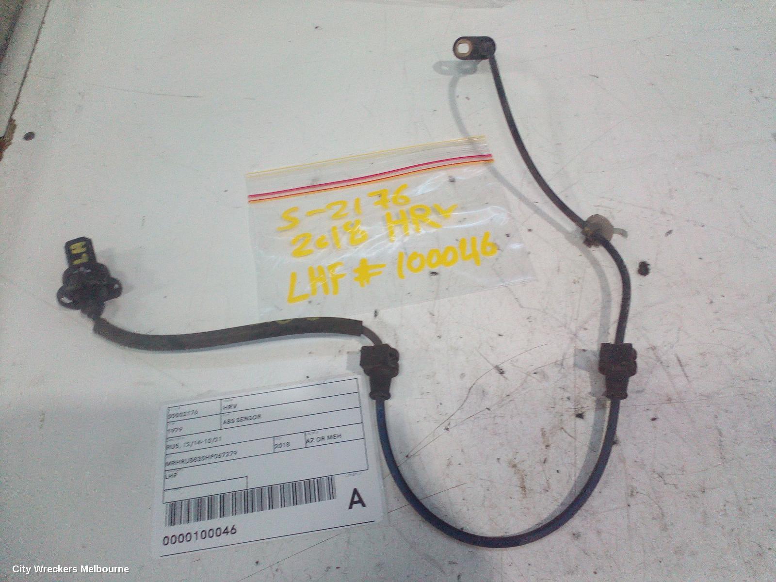 HONDA HRV ABS SENSOR, RU5, LH FRONT, 12/2014 - 10/2021
