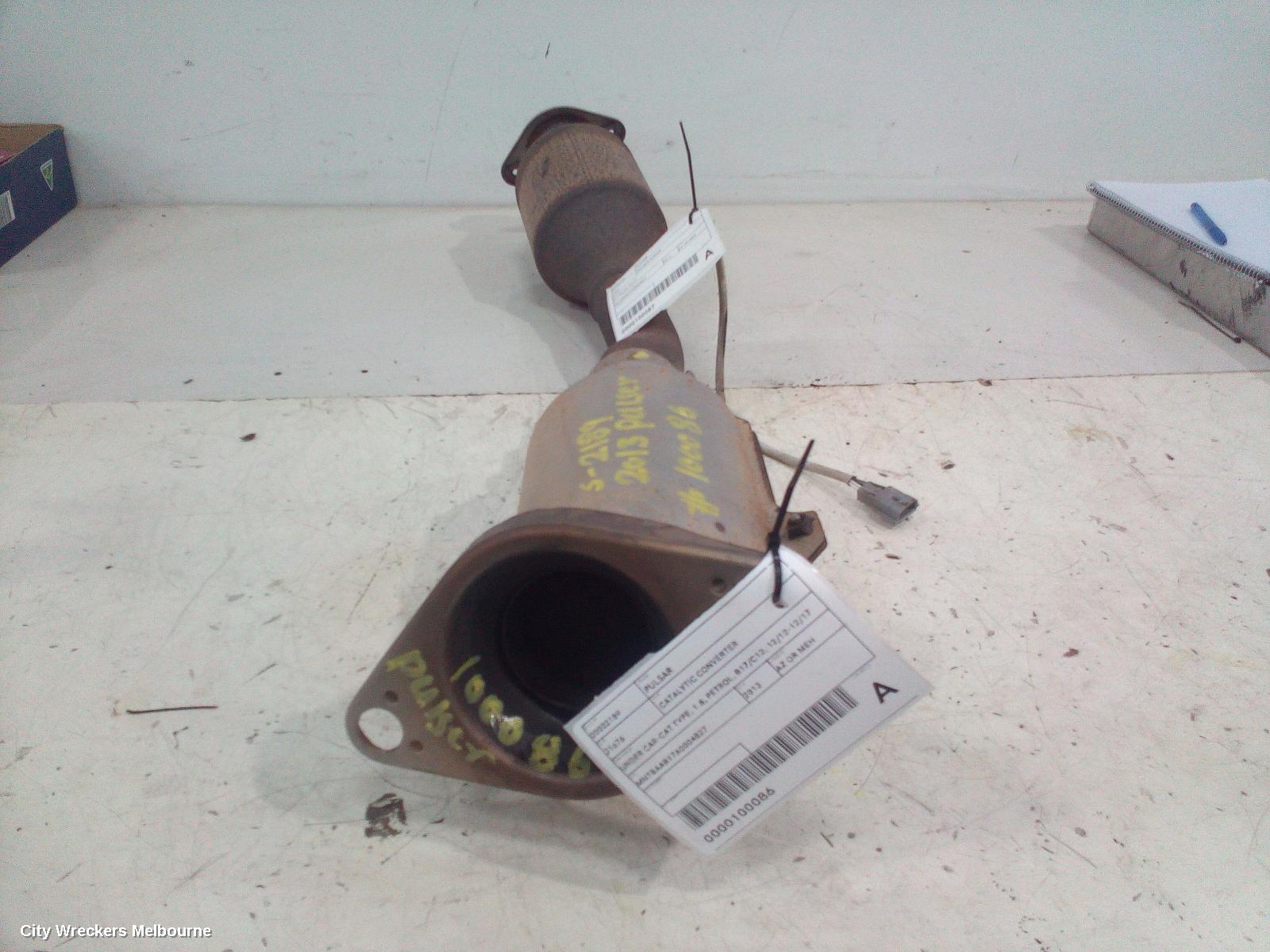 NISSAN PULSAR CATALYTIC CONVERTER, UNDER CAR-CAT TYPE, 1.8, PETROL, B17/C12, 12/2012 - 12/2017