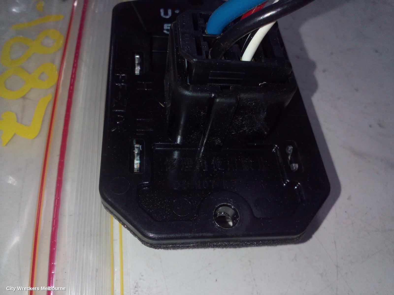 TOYOTA COROLLA FAN SPEED RESISTOR, ZRE182R, HATCH, 10/2012 - 06/2018