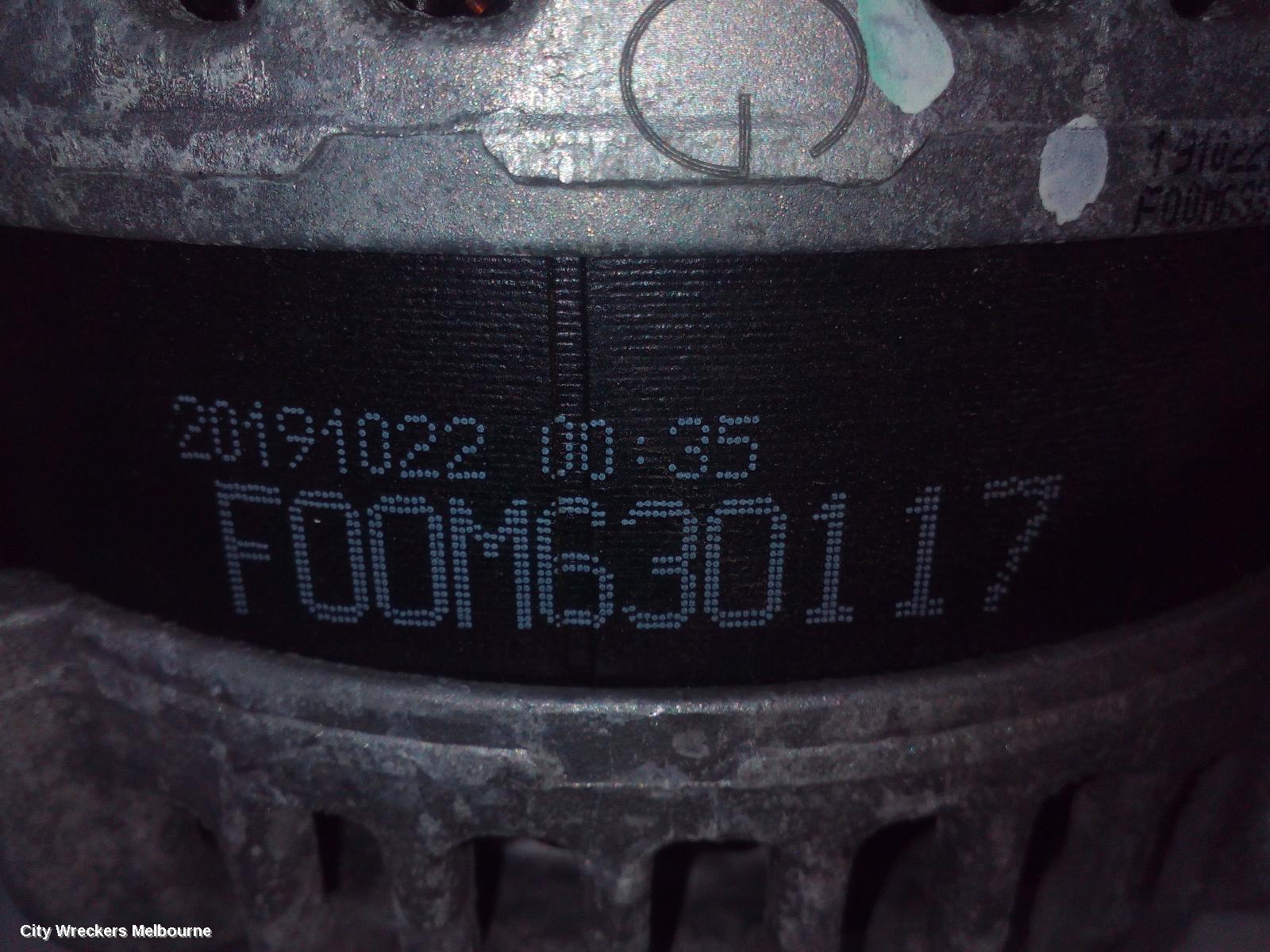 HOLDEN EQUINOX ALTERNATOR, PETROL, 1.5, TURBO, EQ, 09/2017 - 12/2020