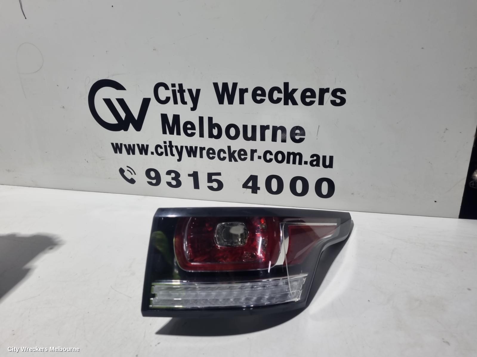 LAND ROVER RANGEROVER SPORT RIGHT TAILLIGHT, L494, CHROME AROUND SIDE MARKER, 06/2013 - 10/2017
