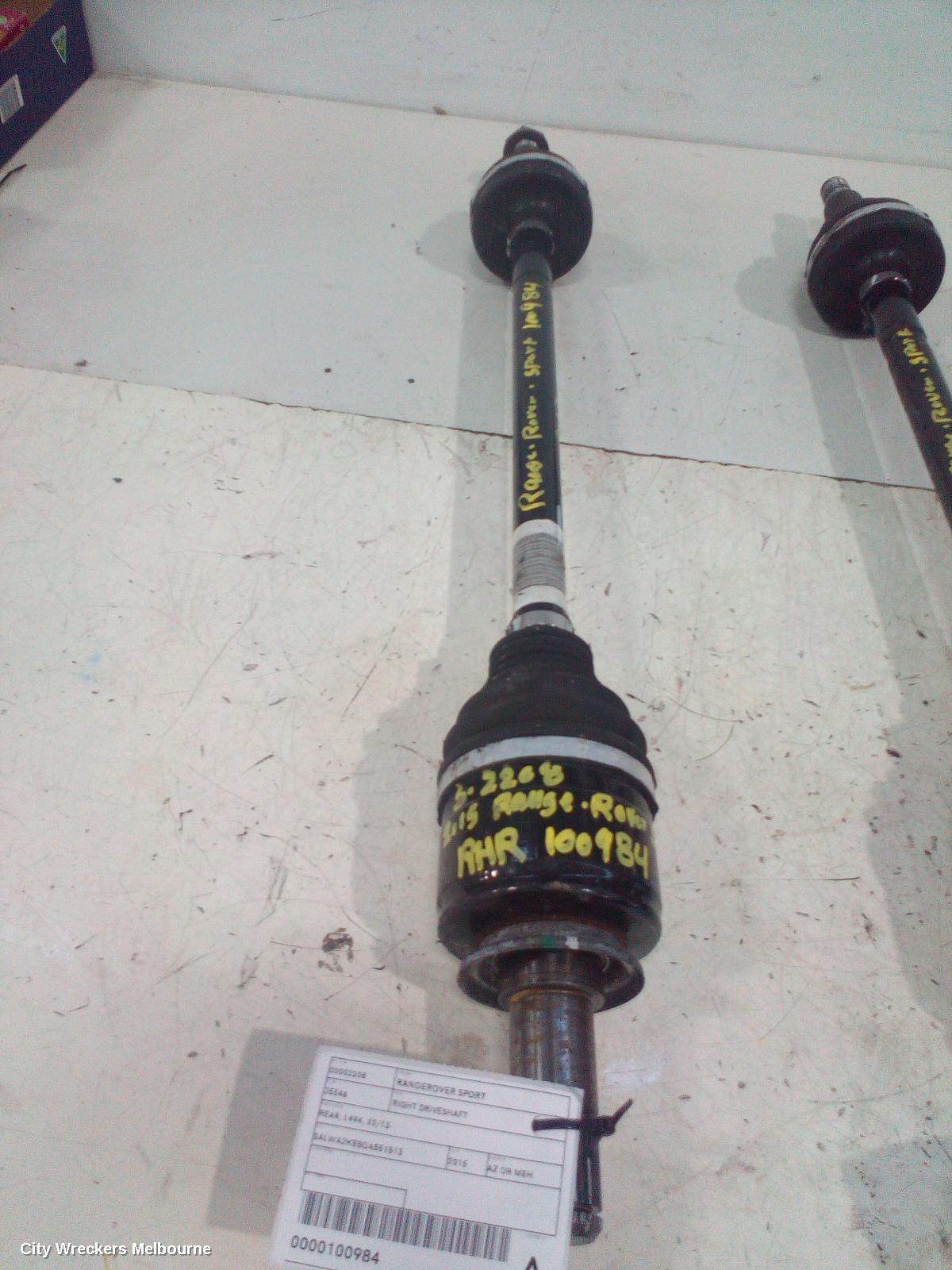 LAND ROVER RANGEROVER SPORT RIGHT DRIVESHAFT, REAR, L494, 12/2013 ONWARDS