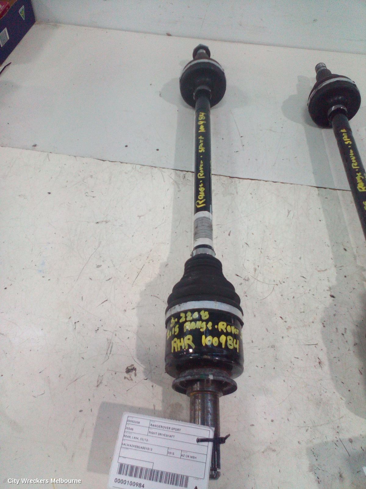 LAND ROVER RANGEROVER SPORT RIGHT DRIVESHAFT, REAR, L494, 12/2013 ONWARDS