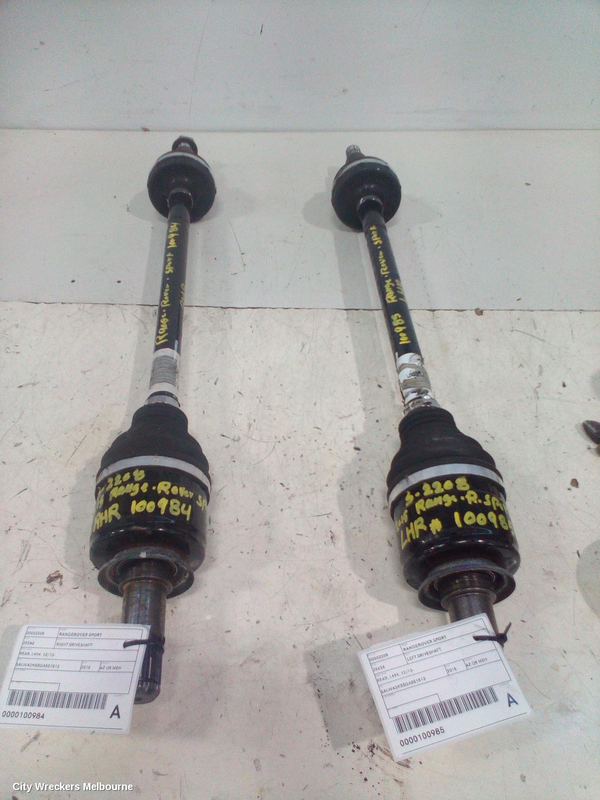 LAND ROVER RANGEROVER SPORT RIGHT DRIVESHAFT, REAR, L494, 12/2013 ONWARDS