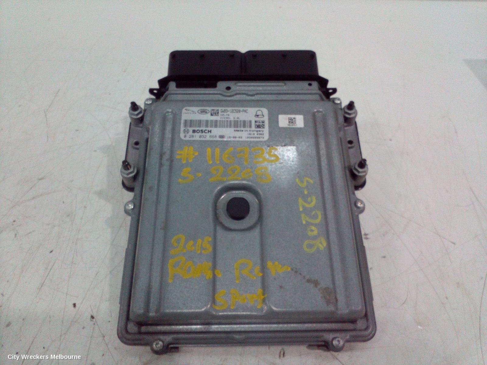 LAND ROVER RANGEROVER SPORT ECU, ENGINE ECU, 3.0, DIESEL, ECU ONLY, L494, 06/2013 - 04/2022
