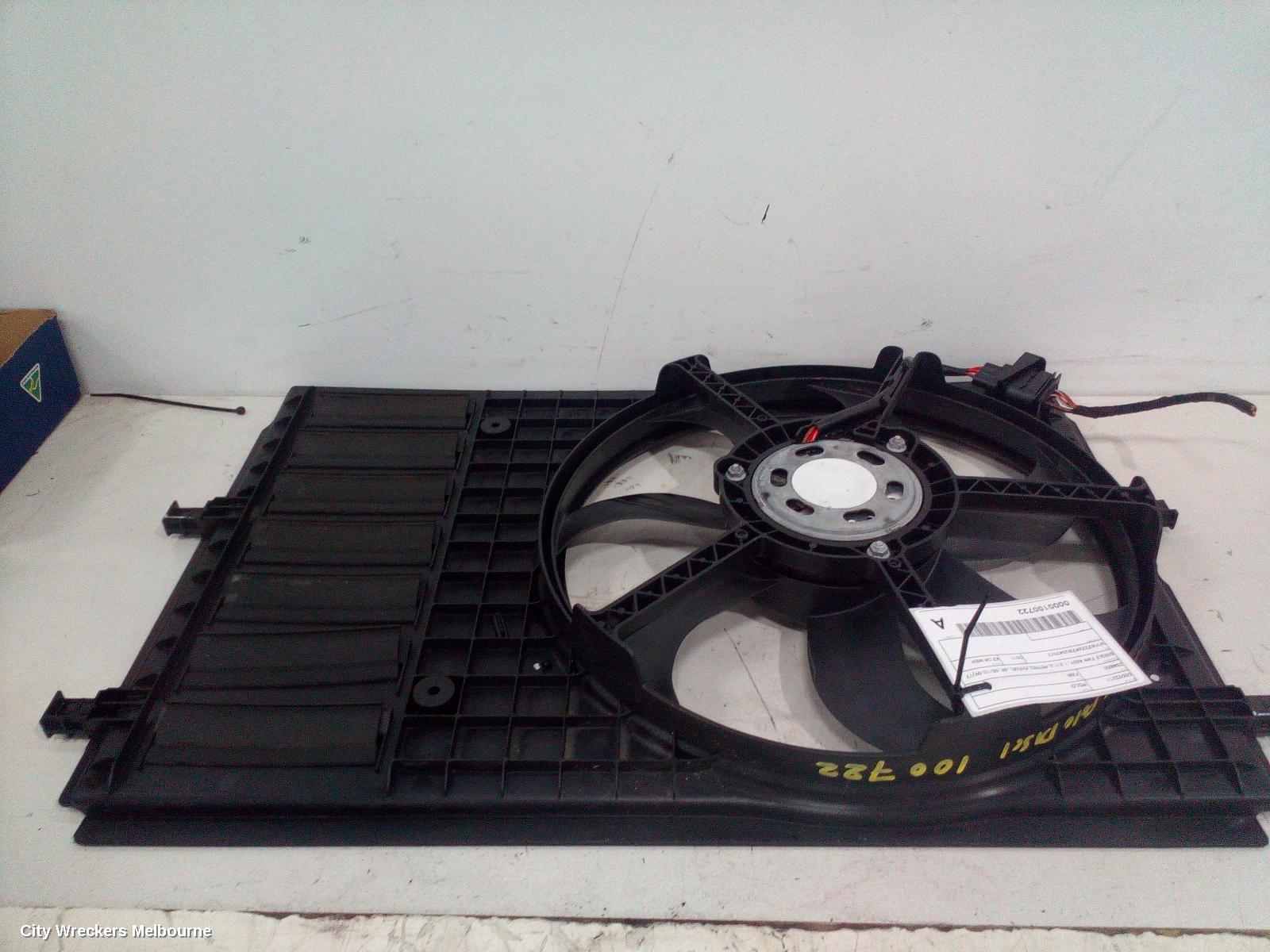 VOLKSWAGEN POLO FAN, SINGLE FAN ASSY, 1.2/1.6, PETROL/DIESEL, 6R, 05/2010 - 09/2017