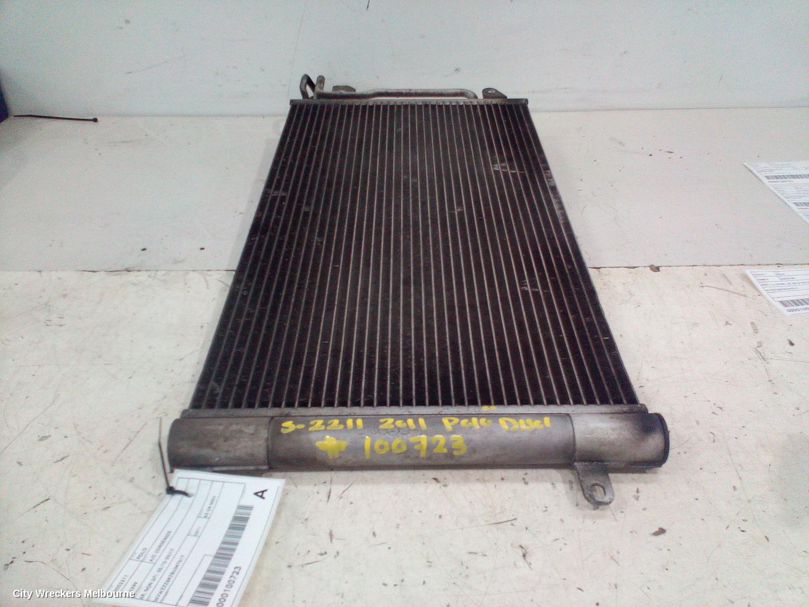 VOLKSWAGEN POLO A/C CONDENSER, 6R, NON GTI, 05/2010 - 09/2017