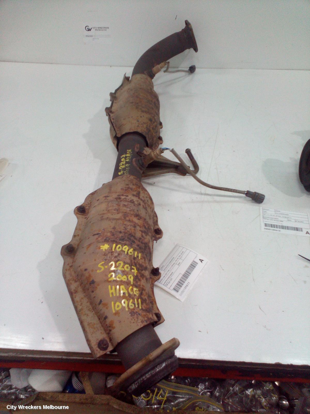 TOYOTA HIACE CATALYTIC CONVERTER, UNDER CAR-CAT TYPE, 2.7, PETROL, 2TR-FE, TRH, 03/2005 - 02/2015