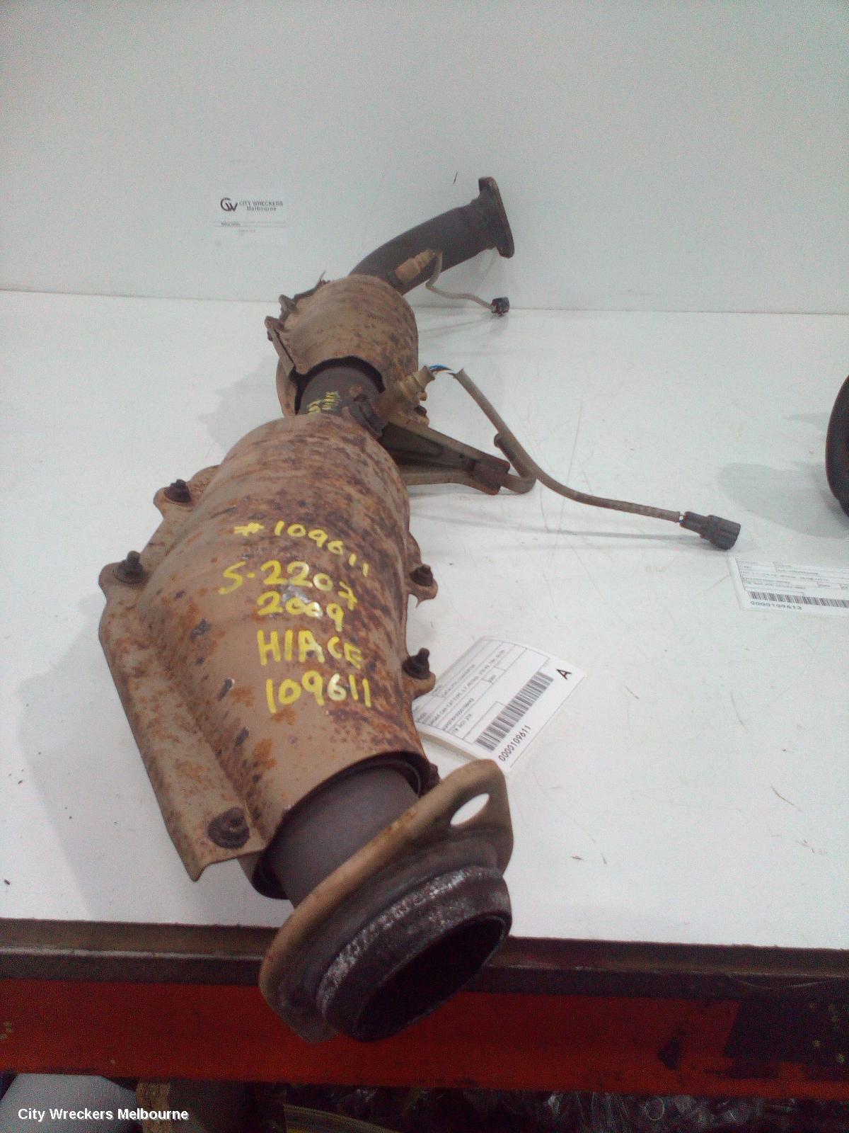 TOYOTA HIACE CATALYTIC CONVERTER, UNDER CAR-CAT TYPE, 2.7, PETROL, 2TR-FE, TRH, 03/2005 - 02/2015