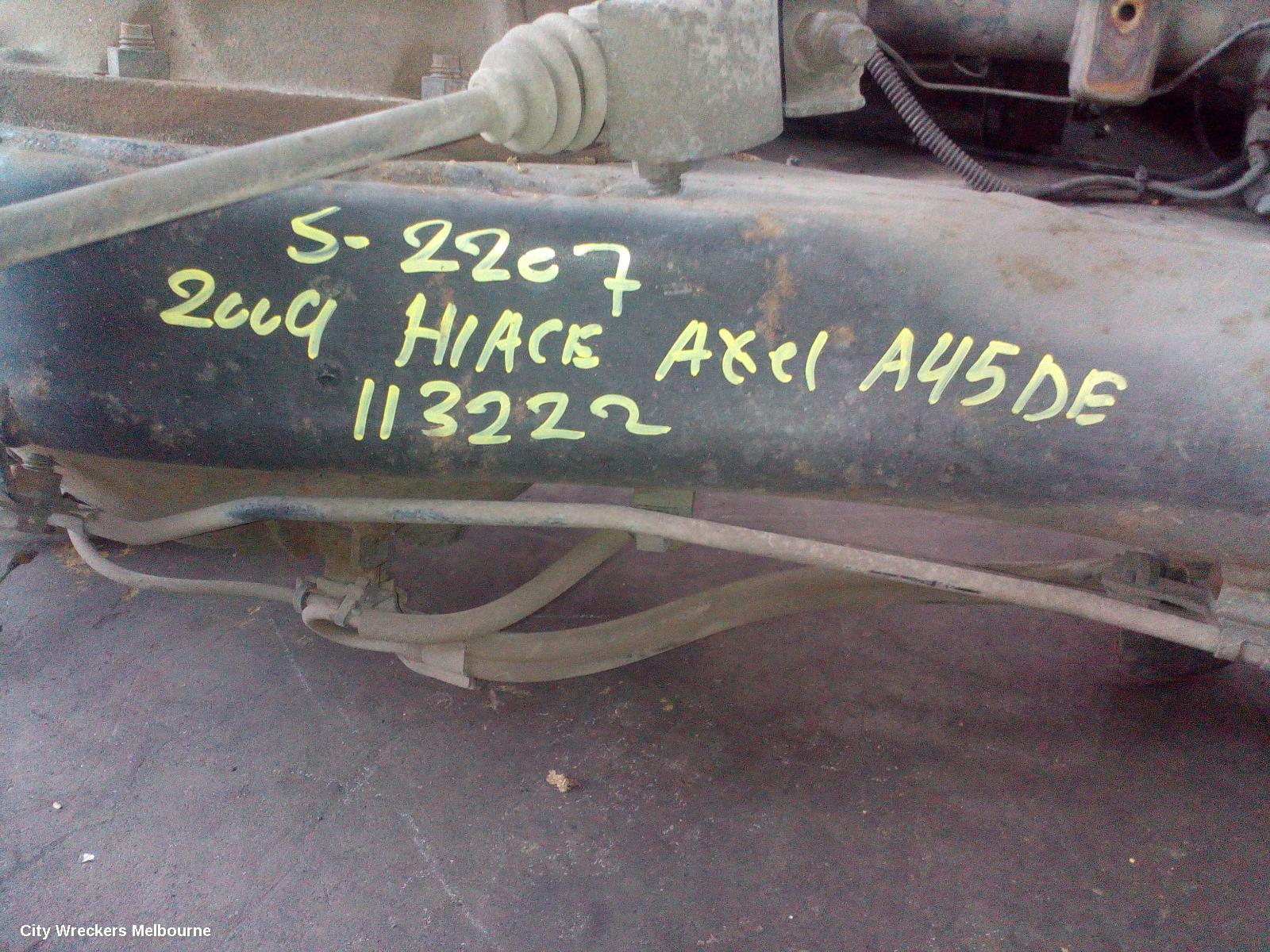 TOYOTA HIACE REAR DIFF ASSEMBLY, PETROL, TRH, LWB, 4.875 RATIO (A07A CODE), ABS TYPE, 03/2015 - 04/2019